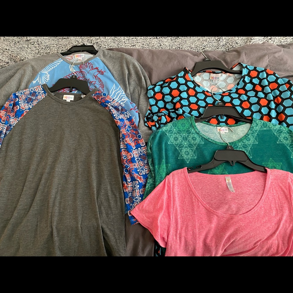 LulaRoe tops(5) Sz M